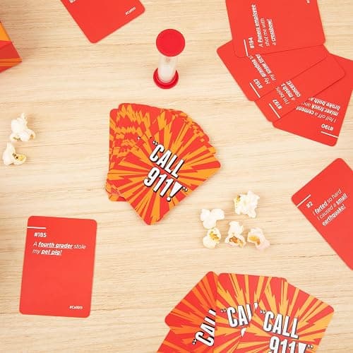 Call 911! [A Family Game of Unexpected Emergencies | Card Games for Adults & Teens, 200 Emergency Prompts | White Elephant | Fun Card Games for Family Game Nights & Parties | Ages 12 Up thumbnail 8