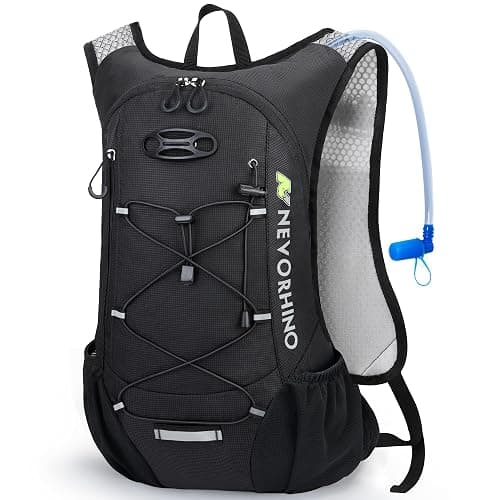 Lightweight Hydration Backpack, Running Backpack with 2L Water Bladder, Hydro Water Daypack for Cycling Hiking Rave for Men Women - Image 1
