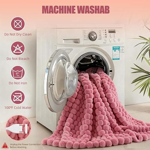 Electric Heated Blanket Throw 50" x 60" Soft Ribbed Faux Fur Flannel Fast Heating 12 Heat Levels 1–12H Timer & Overheat Protection & Auto Shut-Off & ETL FCC & Machine Washable Heated Throw thumbnail 7