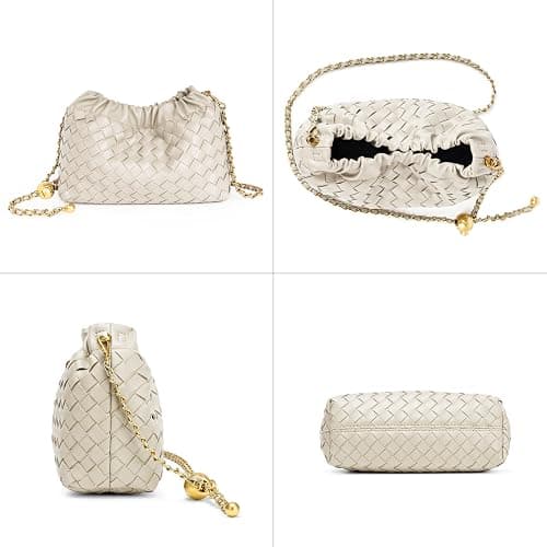 Joryin Woven Women's Crossbody Bag & Evening Purse, Trendy Dumpling Clutch & Hobo Cloud Shoulder Bag Trendy Dumpling Clutch thumbnail 4