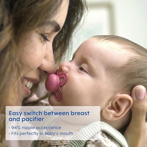 MAM Original Start Matte Baby Pacifiers 0-3 Months Newborns, BPA-Free Skin Soft Silicone Nipple, Developed with Medical Experts, Easy to Clean, 4 Count with Sterilizer Case thumbnail 4