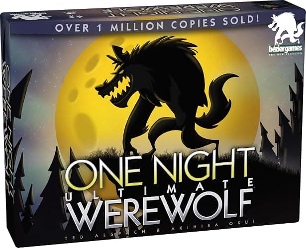 One Night Ultimate Werewolf – Fun Party Game for Kids & Adults | Engaging Social Deduction | Fast-Paced Gameplay | Hidden Roles & Bluffing, Black - Image 1