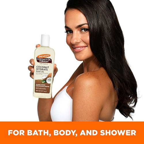Palmer's Coconut Oil Formula Body Oil, Body Moisturizer with Green Coffee Extract, Bath Oil for Dry Skin, 8.5 Ounces (Pour Cap) thumbnail 5