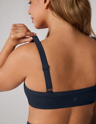 UNISSU Hugcurve Adjustable Sports Bra Square Neck Wireless Padded Yoga Workout Tops thumbnail 2