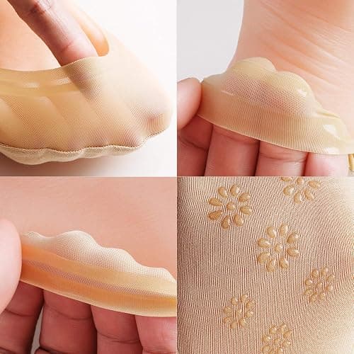 WISVOOO 3-9 Pairs No Show Socks Women Nylon Ultra Low Cut Non-Slip Thin Liner Socks Invisible Hidden Socks for Flats thumbnail 4