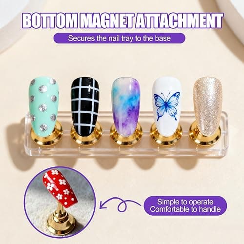 Artdone Nail Dotting Tools Art Brushes Kit With Nail Stand Gel Polish Liner Brushes Design Pen For Nail Drawing And Nail Paint Brushes Small Detail Brushes thumbnail 6