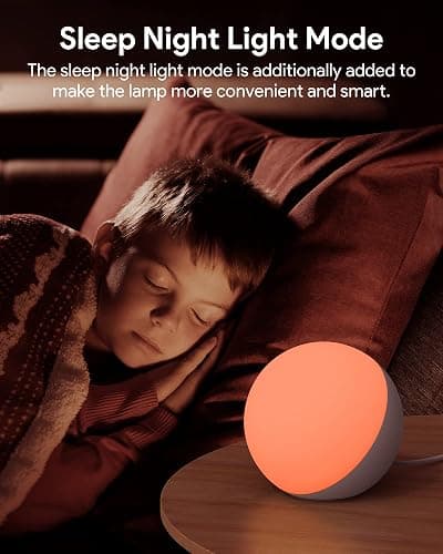 Hifree Smart Table Lamp, Dimmable Desk Lamp with App/Voice Control, LED RGB Color Changing Touch Lamp, Night Lamp for Bedroom Compatible with Alexa thumbnail 5