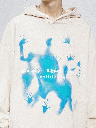 Aelfric Eden Graphic Hoodies Vintage Printed Hoodie Sweatshirt Casual Oversized Long Sleeve Streetwear Hooded Pullover thumbnail 6