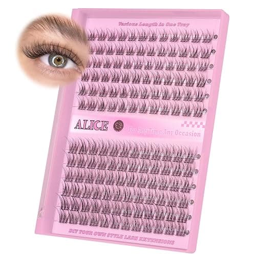 ALICE Natural Lash Clusters DIY Eyelash Extensions 9-11mm Short Individual Lashes Wispy Lash Extensions Handmade Eyelash Clusters 144 Pcs thumbnail 6
