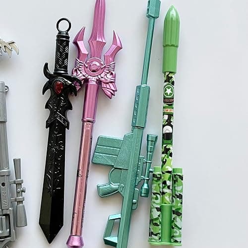 sencoo 24 pack Gel Pens Black Ink Sword Creative Stationery Pens Students Prize Children Gift Christmas Birthday School Boy Present thumbnail 9