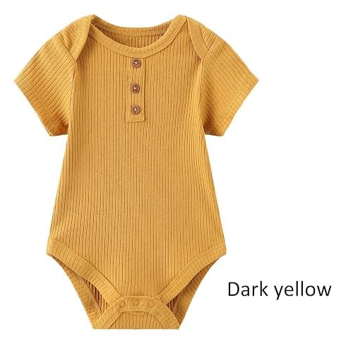 Ruliby Baby Bodysuit Boy Girl Clothes Soft Newborn Infant Outfit Short Sleeve Romper thumbnail 7