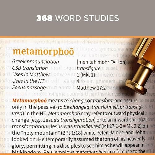 CSB Study Bible, Brown Genuine Leather, Indexed, Red Letter, Study Notes and Commentary, Illustrations, Articles, Word Studies, Outlines, Timelines, Easy-to-Read Bible Serif Type thumbnail 4