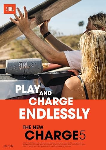 JBL CHARGE 5 - Portable Waterproof (IP67) Bluetooth Speaker with Powerbank USB Charge out, 20 hours playtime, JBL Partyboost (Teal) thumbnail 5