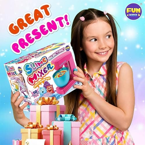 Electric Slime Mixer Machine Kit for Kids, FunKidz Twist Mixing Glue and Activator to Making Slime Automatic Craft Toy for Girls Ages 8-12 Boys Gifts thumbnail 8
