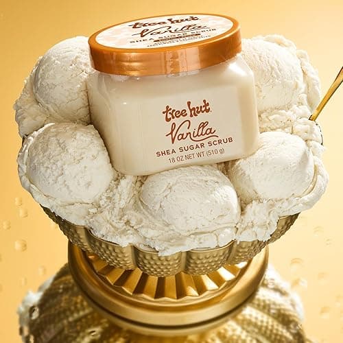 Tree Hut Vanilla Shea Sugar Exfoliating & Hydrating Body Scrub, 18 oz thumbnail 5