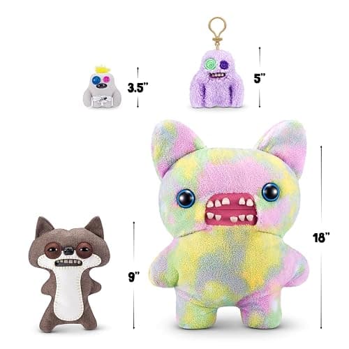Fuggler Fart Face 9-inch Assortment Series 1 (Suspicious Fox - Chase) by ZURU, Funny Ugly Monster Plush Toy thumbnail 3