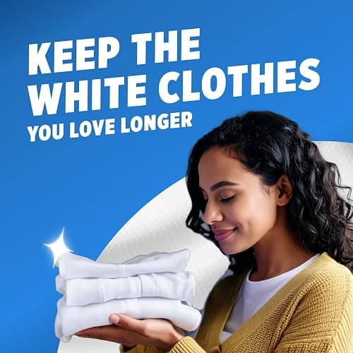 OxiClean White Revive Whitener & Stain Remover Liquid Additive, Water-Activated Oxygen Bleach for Laundry, 45 fl oz thumbnail 8