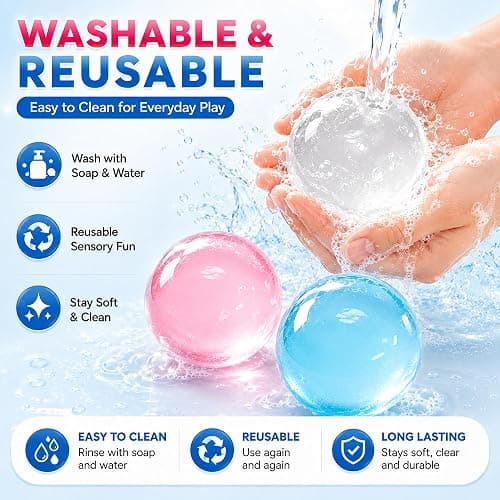 2pcs-S Coconut Oil Squishy Stress Ball for Stress Anxiety Relief | Super Soft Squishies Clear Fidget Squeeze Toy Fidget Toys for Kids Adult, Paartay Favors thumbnail 6