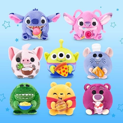 Snackles Disney 5-Inch Plush Toy 2 Pack by ZURU – Ultra-Soft Mini Stuffed Animal with Snack Accessory, Collectible Cuddly Plush for Kids, Tweens, and Disney Fans Ages 3+ thumbnail 7