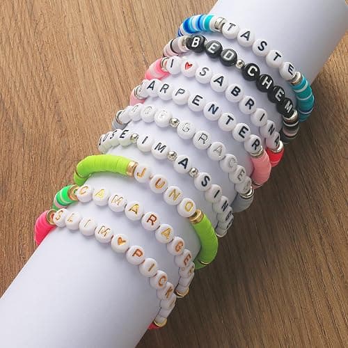 imani 9 Pcs Sabrina Bracelet Inspired Album Merch Jewelry Accessories for Women Fans Costume Outfit Dress Decor thumbnail 2