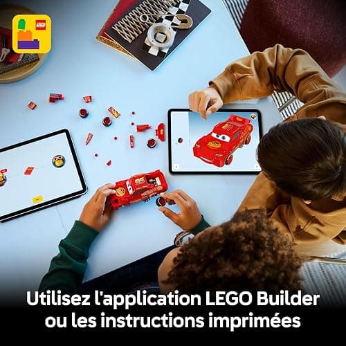 LEGO Speed Champions | Flash McQueen - Jouet Voiture de Course - Maquette Collector - Cadeau Disney pour Garçon ou Fille dès 9 Ans & Fans du Film Cars de Pixar 77255 thumbnail 8