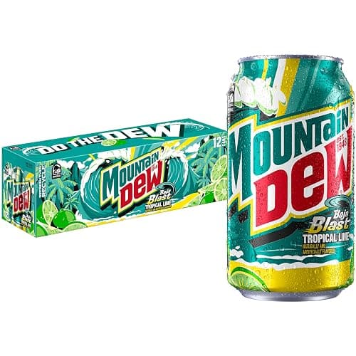Mountain Dew Baja Blast Cans, 12 oz Cans, 12 Count - Image 1