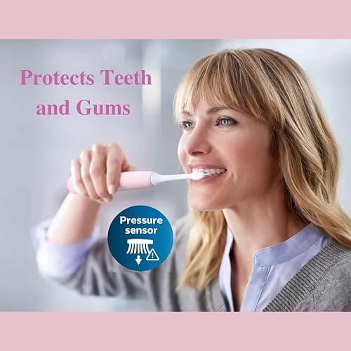 Philips Sonicare ProtectiveClean 4100 Electric Rechargeable Toothbrush, Plaque Control, Pastel Pink, Phi0304, 1.0 Count thumbnail 2