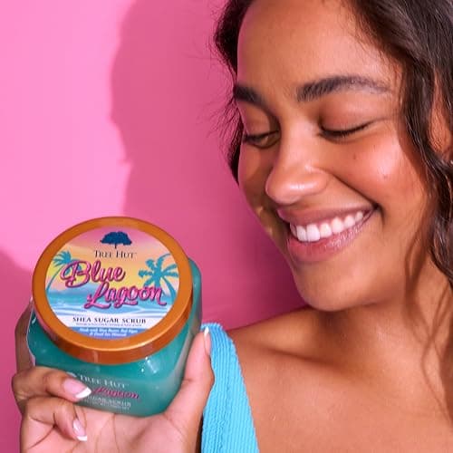 Tree Hut Blue Lagoon Shea Sugar Scrub, Exfoliating, Hydrating & Moisturizing Body Scrub with Shea Butter & Nourishing Essential Oils, Smooth & Soften Skin, 18 oz thumbnail 7