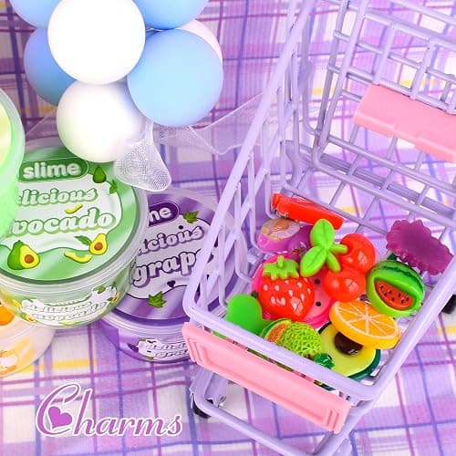 12 Packs Mini Fruit Butter Slime, Cute Peach Colourful Box, 12 Fun Slime Charms, Pre-Made Slime for Kids, Great 6 Year Old Toy, Kids Educational Stress Relief Toy, Party Favour, Birthday Gift thumbnail 4