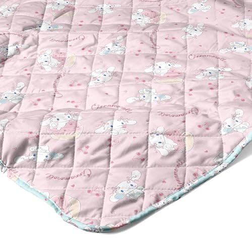 Sanrio Cinnamoroll Cherry Cupcake Quilted Throw, Comfy Throw, Adults Boys Girls, Soft Lightweight for Chair or Couch, 60 x 80 inches thumbnail 2