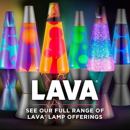 Lava Original Lamp - 14.5" Aurora Borealis - Purple Wax and Teal Liquid - Home Décor Motion Light - 2047 thumbnail 6