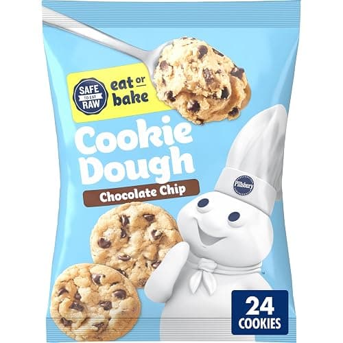 Pillsbury Ready to Bake Chocolate Chip Cookie Dough, Makes 24 Cookies, 16 oz - Image 1