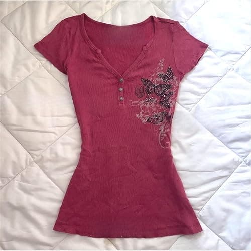 Cutecore Harajuku Graphic Tees 2000s Tops Y2k Grunge Shirts Alt Emo Clothes Teen Girls Goth Whimsy Twee Short Sleeve Top thumbnail 5