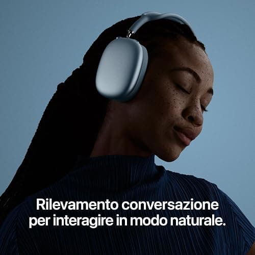 Apple AirPods Max 2, Cuffie wireless over-ear, Cancellazione attiva del rumore, Audio adattivo, Audio spaziale personalizzato, Traduzione in tempo reale - Mezzanotte thumbnail 5