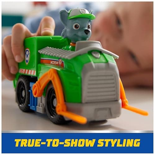 Paw Patrol, Rocky’s Recycle Truck, Toy Vehicle with Collectible Action Figure, Sustainably Minded Kids Toys for Boys & Girls Ages 3 and Up thumbnail 9