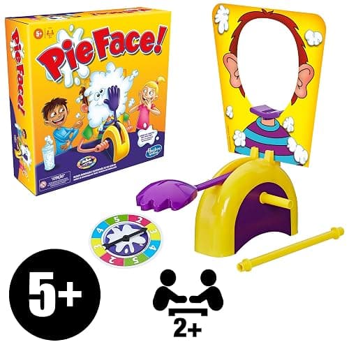Hasbro Gaming Pie Face Game | Whipped Cream Family Board Game for Kids | Ages 5 and Up | for 2 or More Players | Funny Preschool Games | Kids Gifts thumbnail 7