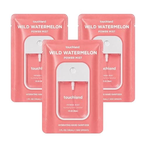 Touchland Wild Watermelon Hydrating Hand Sanitizer Spray, 3 Pack Travel Size - Image 1