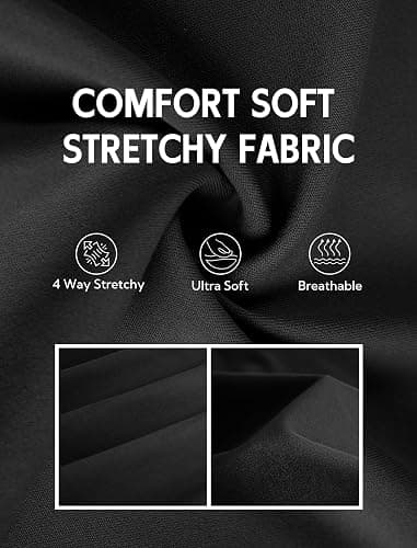 DLOODA Women's Work Dress Pants Wide Leg Business Casual Slacks Stretchy Pull on High Waisted Office Trousers with Pockets thumbnail 5