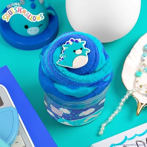 Squishmallows Tatiana The Dragon Premium Fluffy Slime, Blue Raspberry Scented, 3 Fun Add Ins, 8 oz. Soft Sludge Toy for Kids, 6+ thumbnail 2