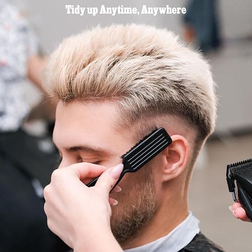 SALONSILK Barber Neck Duster Shaving Brush Set, 5 in 1 Professional Barber Accessories Cleaning Supplies, Hair Cutting Cleaning Hairbrush Styling Tool - 5PCS thumbnail 5