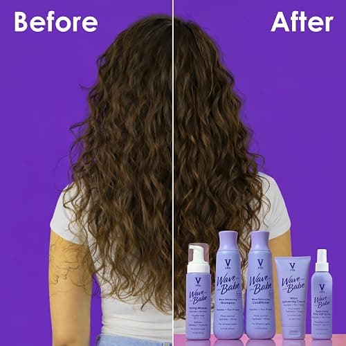V&CO. Beauty Wave Babe Styling Products, Including Mousse, Cream and Texturizing Spray, Frizz Control & Volume, Lightweight Flexible Hold,Hydrating Hair Styling Product with Peptides & Bamboo Extract thumbnail 4