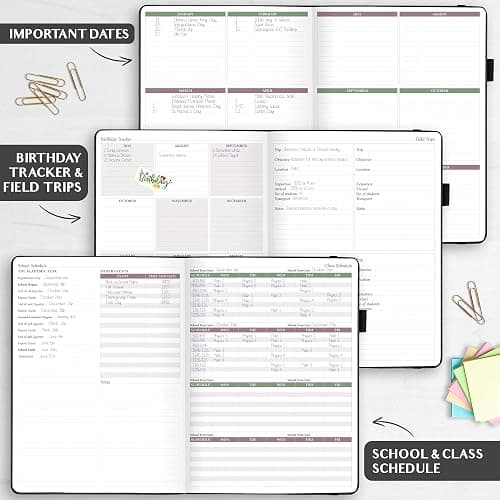 Legend Teacher Planner – Undated Lesson Plan Book for Teachers with Weekly & Monthly Calendars - Classroom Organization & School Year Planner – 8.5”x11.5” Hardcover (Black Debossed) thumbnail 5