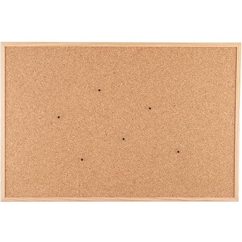 Go4Cork Framed Cork Bulletin Board - 35.4”x 23.6” | Premium Double-Sided Pine Frame Eco Cork Memoboard | Office, Home & Classroom Organization Decor | Pushpins & Set Up Accessories Included - Image 1