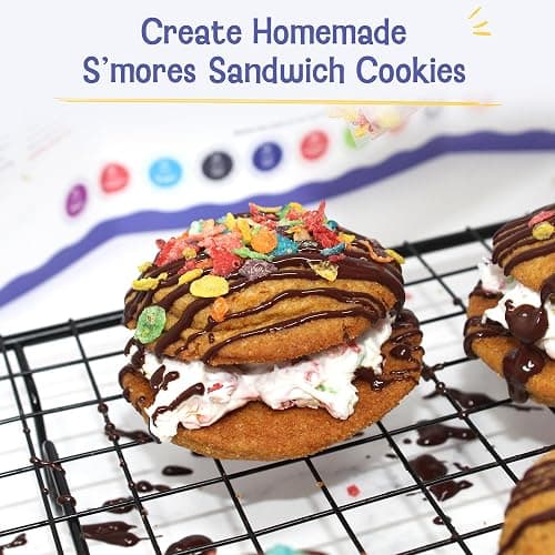 Baketivity x Duff Goldman S'mores Sandwich Cookies Baking Kit for Kids | Baking Set with Pre-Measured Ingredients, Decorating Supplies, and STEM Activities for Girls and Boys Ages 6-12 thumbnail 2