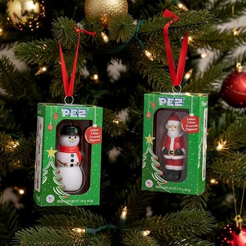 Santa and Snowman Candy Dispenser Ornament 2 Pack- Kids Christmas Candy Stocking Stuffers by Rebel Smuggling Galactic Emporium thumbnail 3