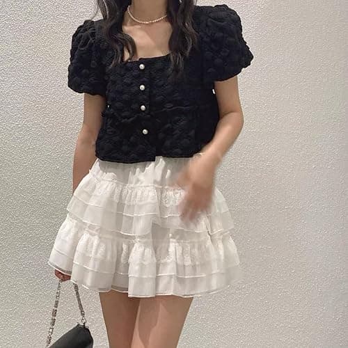 White Ruffle Lace Trim Elastic Trim for Bridal Wedding Decoration Sewing and Crafts (AIETSYEI) thumbnail 6