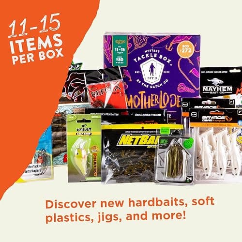 Catch Co Mystery Tackle Box Freshwater Largemouth and Smallmouth Bass Lures Fishing Kit thumbnail 3