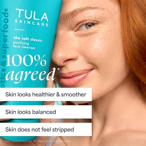 TULA Skincare Cult Classic Purifying Face Cleanser, Daily Wash for Pores & Skin Balance with Prebiotic Extracts, Antioxidants & Turmeric, Deep Cleansing Formula thumbnail 7