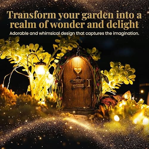 Opening Fairy Door and Window with Light, Fairy Doors for Trees Outdoor, Fairy Door, Fairy House Kit, Fairy Garden Decor, Fairy Doors, Fairy Garden Decor, Fairy Garden Decorations, Garden Fairy - Opening Fairy Door thumbnail 9