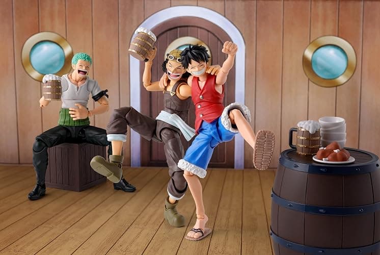 TAMASHII NATIONS - One Piece - Party Set -The Straw Hat Crew- S.H.Figuarts Action Figure | One Piece 6 Inch Scale Accessory S.H. Figuarts - Party Set The Straw Hat Crew thumbnail 7